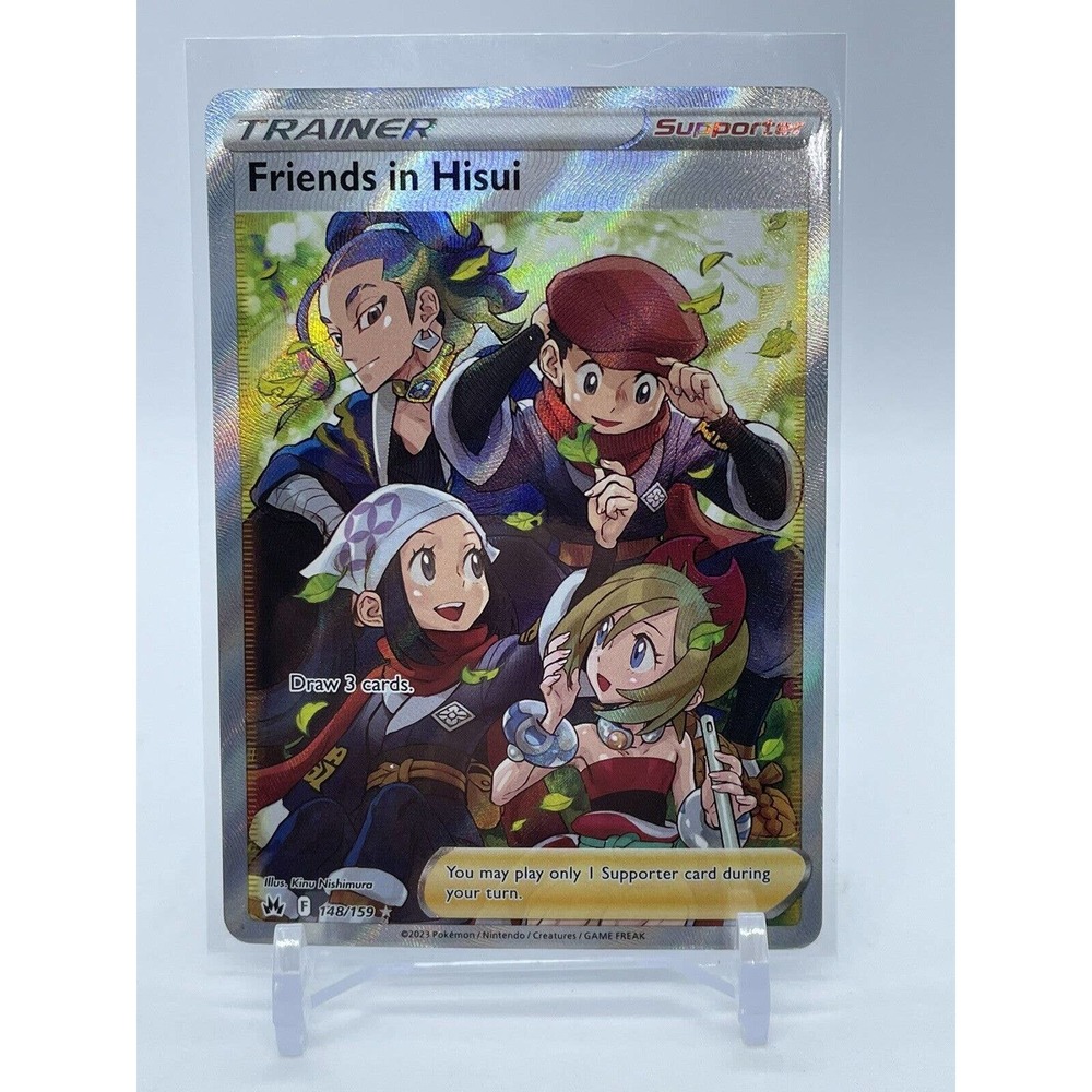 Friends in Hisui 148/159 (Full Art) Crown Zenith Holo Ultra Rare Pokémon TCG